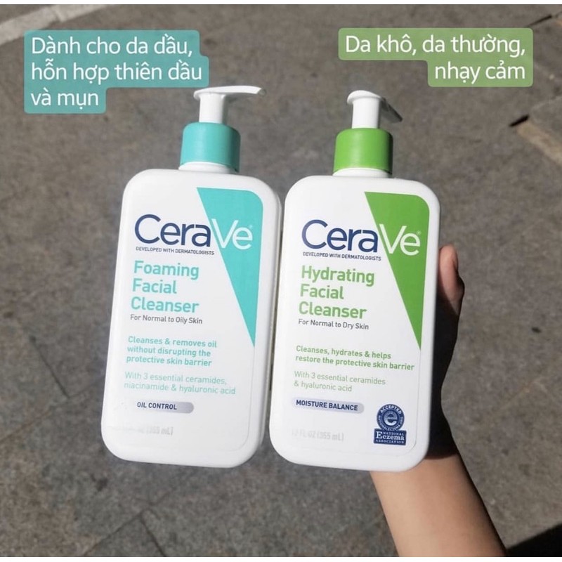 [Mã 66FMCGSALE hoàn 8% xu đơn 500K] SỮA RỬA MẶT CERAVE