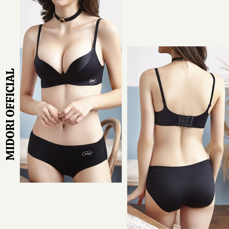 Áo lót nữ su đúc pha lụa MIDORI Áo ngực nữ tàng hình thun lạnh không gọng nâng ngực mềm mại SD07 | BigBuy360 - bigbuy360.vn