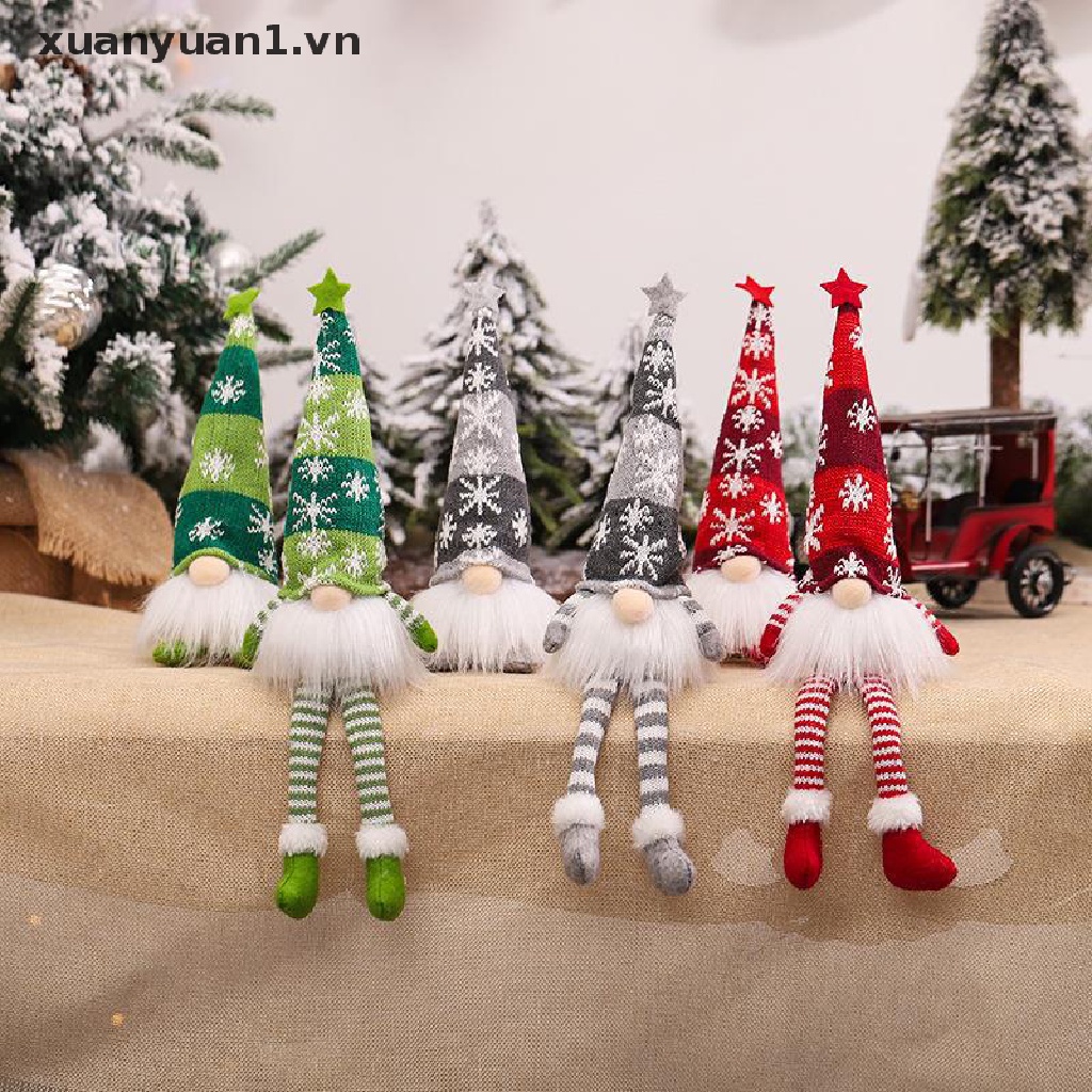 Búp Bê Đèn LED Phát Sáng Hình Ông Già Noel Không Khuôn Mặt Trang Trí Năm Mới / Giáng Sinh