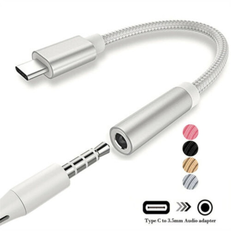 Cáp Chuyển Đổi Âm Thanh Type-C Sang 3.5mm Cho Huawei P20 Lite