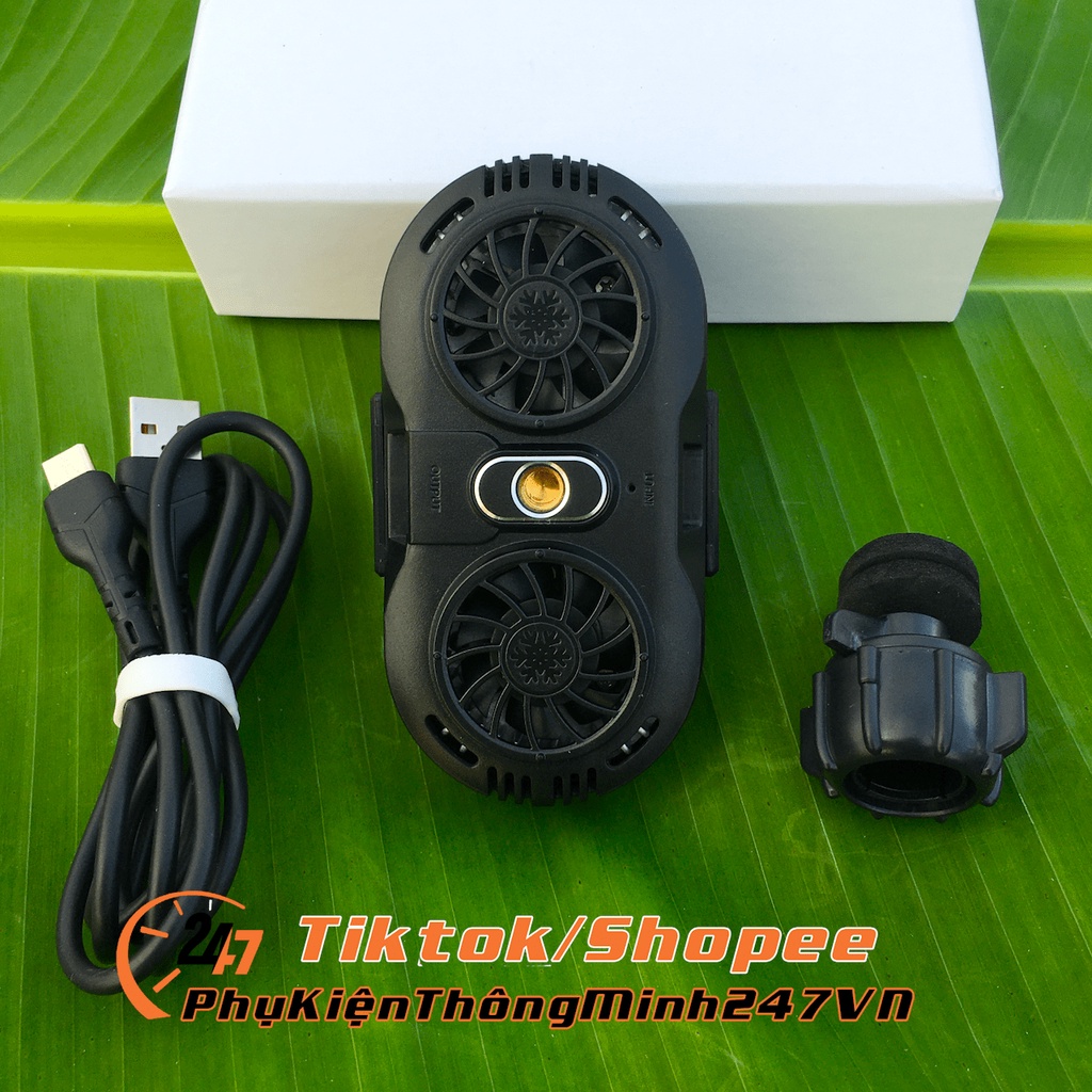 🛑CHÍNH HÃNG EARLDOM🛑 Quạt Tản Nhiệt Điện Thoại Làm Lạnh Hỗ Trợ Chơi Game Earldom ET-F05 | Phụ Kiện Thông Minh 247 VN