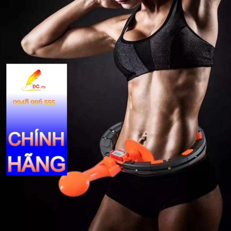 Vòng lắc eo giảm mỡ tự động nhập khẩu - Vòng lắc giảm mỡ HuLa Hoop chỉnh cân nặng vòng eo đồng hồ điện tử tự động đếm số