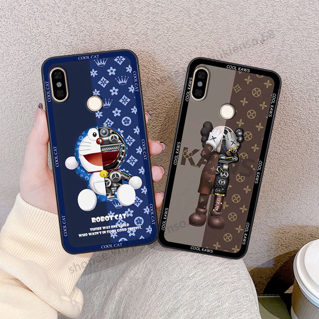 Ốp lưng điện thoại Xiaomi Mi A2 in hình gấu bear, kaws, doremon thời trang, ốp lưng cao cấp chất lượng