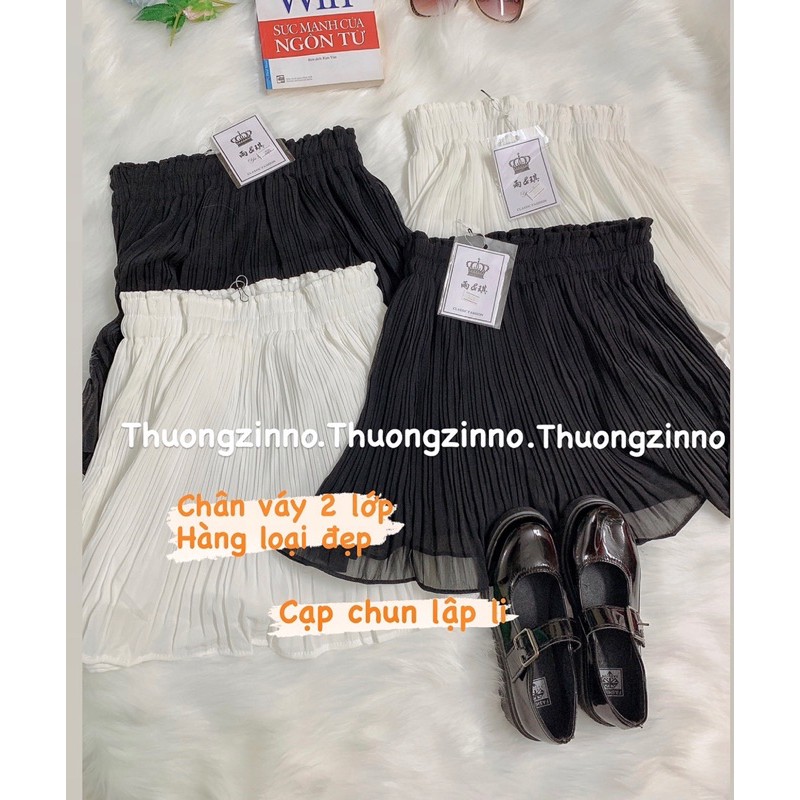 [Ảnh thật/Video]Chân Váy dập ly gấu xòe Serena thiết kế cạp chun lưng cao | BigBuy360 - bigbuy360.vn