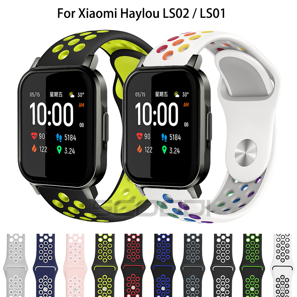 Dây Đeo Silicon Mềm 4 Trong 1 Cho Đồng Hồ Thông Minh Xiaomi Haylou Ls02
