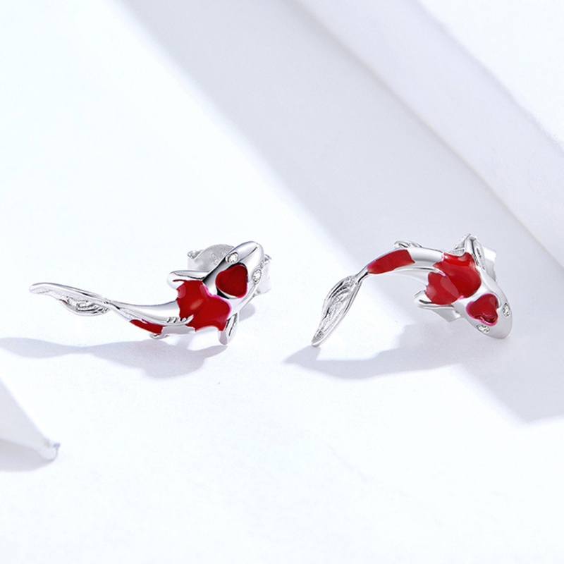 Khuyên Tai Hình Cá Koi May Mắn Cho Nữ