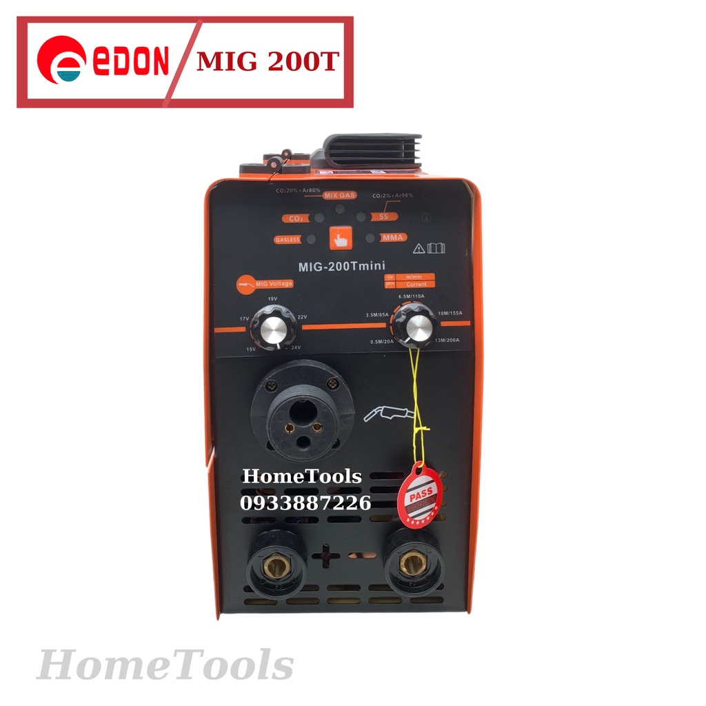 Máy hàn MIG 5 chức năng MIG 200T thương hiệu Edon - Tặng cuộn dây hàn không dùng khí 1kg