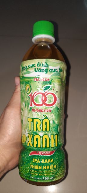 Trà xanh thiên nhiên vị chanh Tribeco chai 500ml