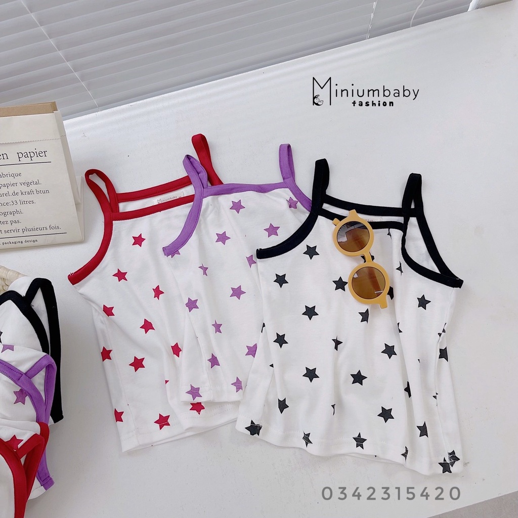[MINIUMBABY] - BỘ ÁO 2 DÂY HÌNH SAO SIÊU CUTE