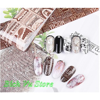 Foil giấy báo dán móng |set 10 cuộn