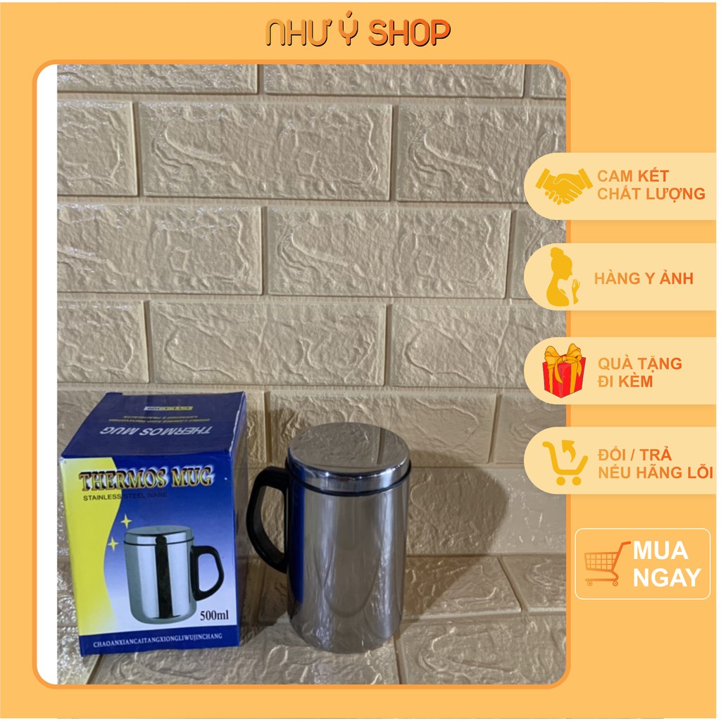 Ca Ủ Inox Giữ Nhiệt Thermos MUG 500ML Cao Cấp( Đồ gia dụng Như Ý )