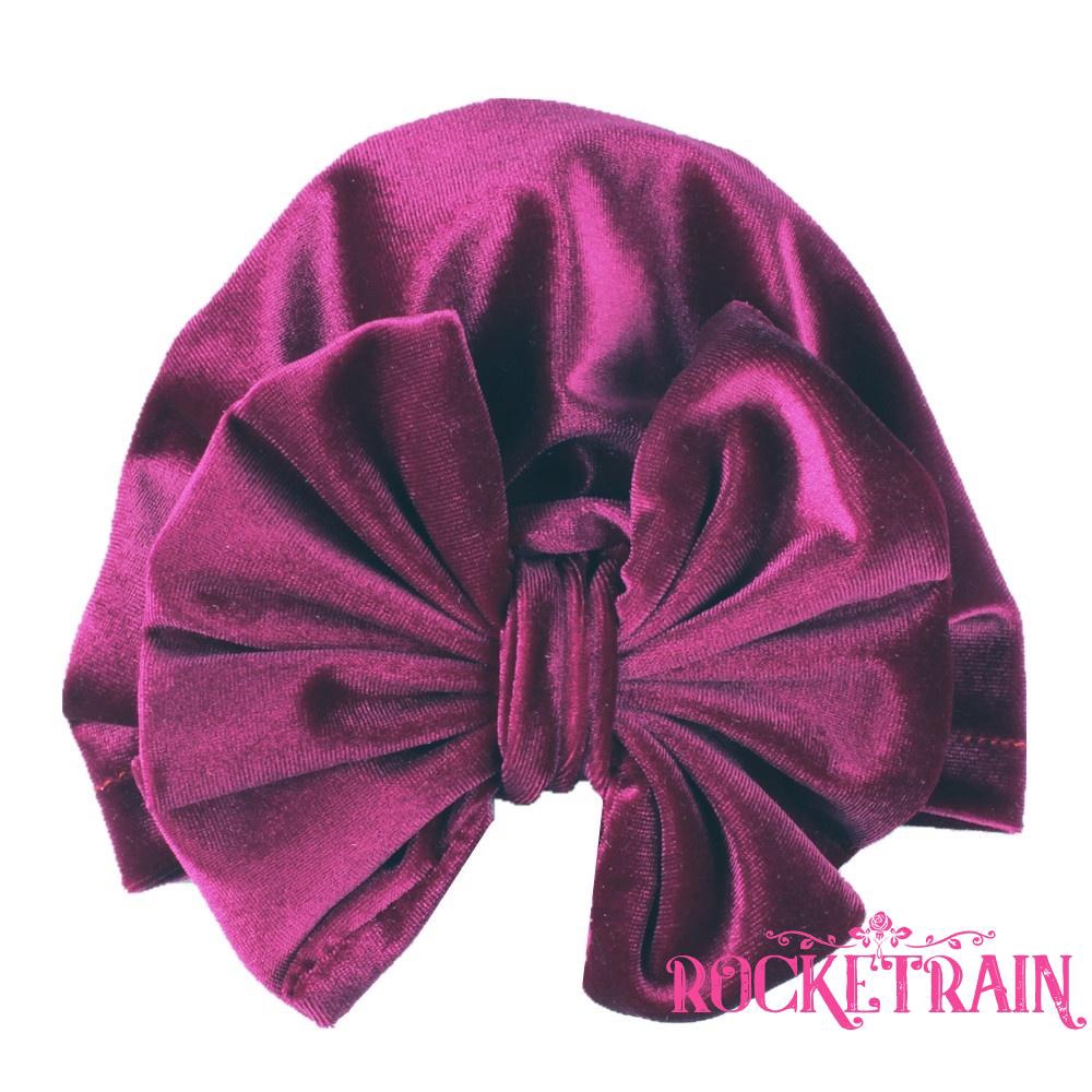 Nón trùm đầu gắn nơ dễ thương cho bé sơ sinh