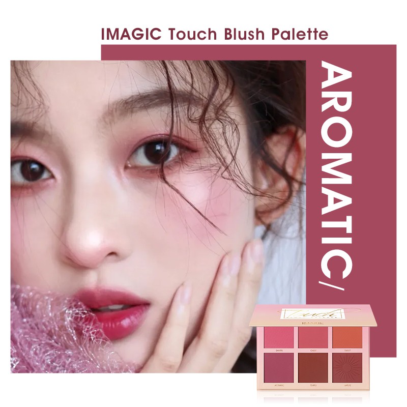 Bảng phấn má hồng IMAGIC 6 màu lì mịn mượt cao cấp 210g