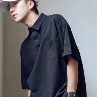 Áo Sơ Mi Nam Cổ Bẻ Tay Ngắn Màu Trơn Phong Cách Hàn Quốc Thời Trang Chất Lượng Cao Cho simple unisex bigsize áo thun nam có cổ