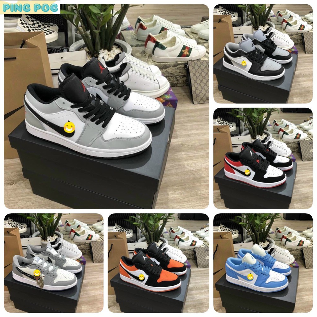 (Full Box Bill) Giày Sneaker, Giày Thể Thao JD Cổ Thấp 6 Màu Hot Nam Nữ