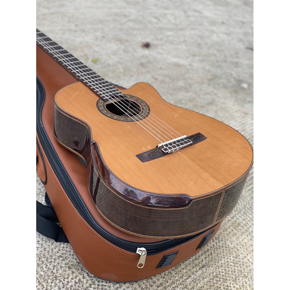 Đàn Guitar Classic Khuyết Gỗ Cẩm Ấn Độ AL-T6