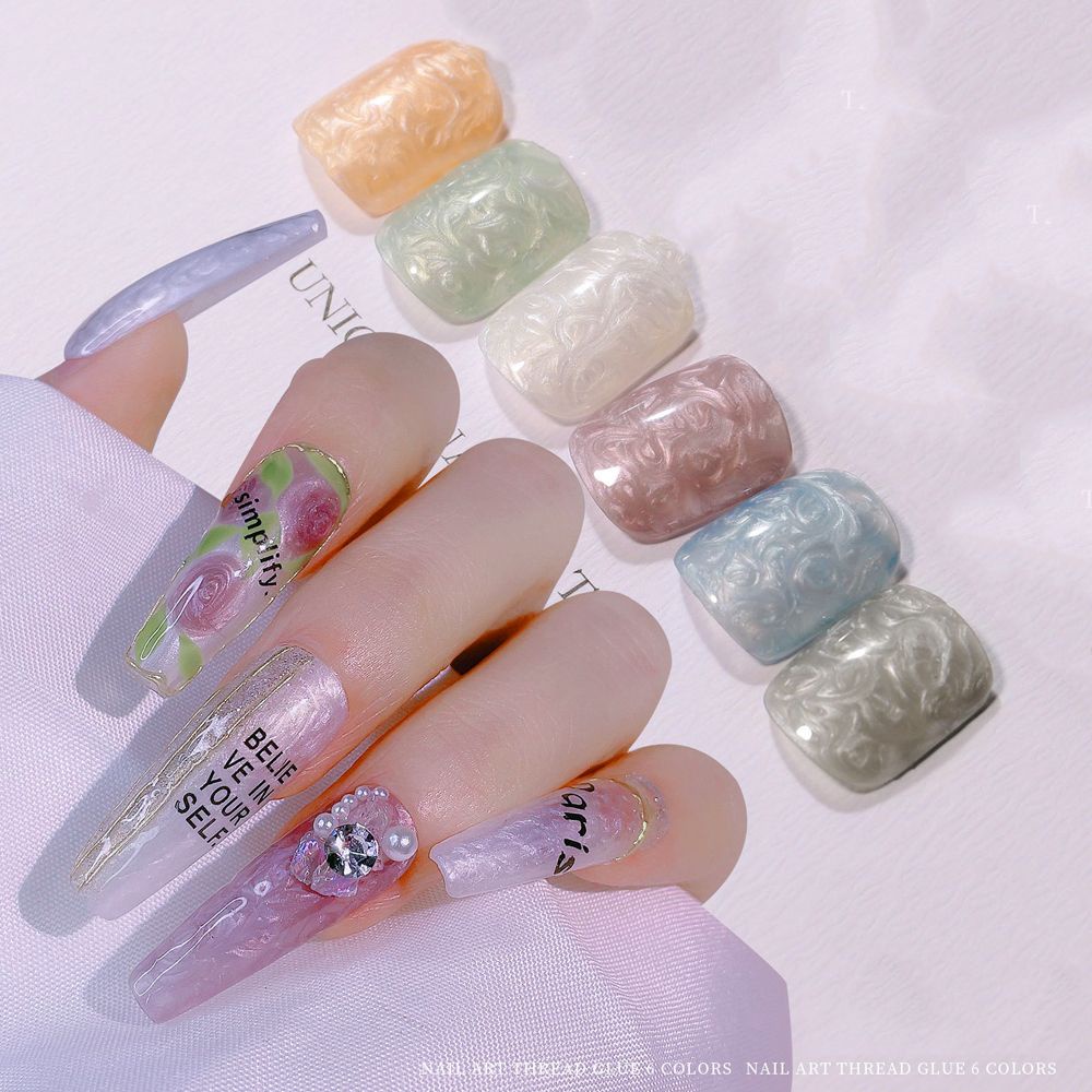 [Hàng mới về] Lọ gel sơn móng tay thiết kế màu sắc ngọt trai vỏ sò thời trang 7.5ml