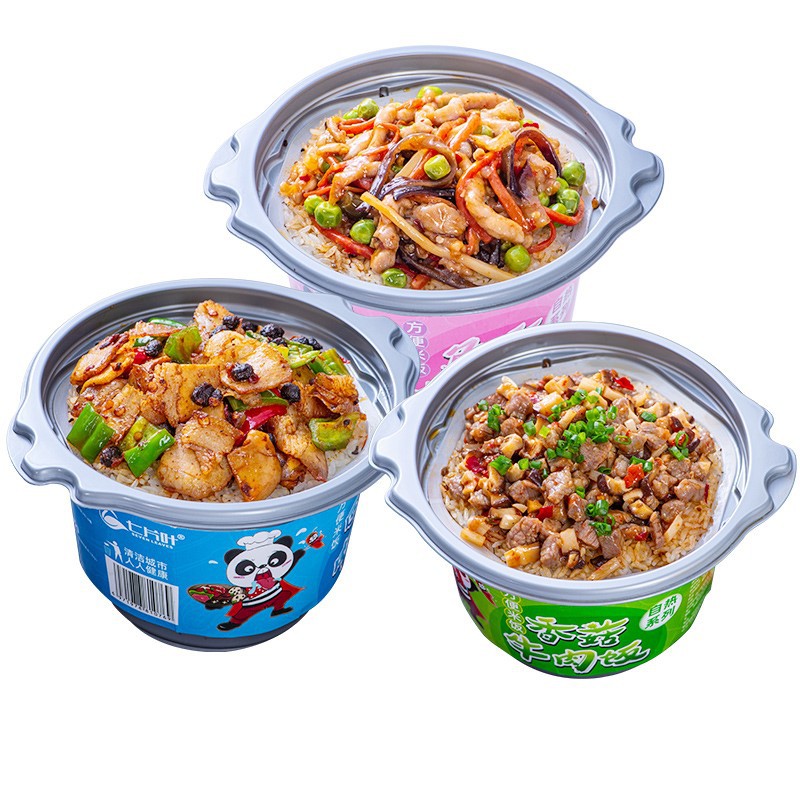 Cơm Tự Sôi Gấu Trúc Trùng Khánh 4 Vị Siêu Ngon - Hộp To 280gr