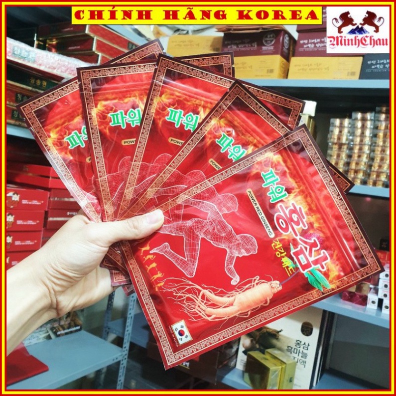 Cao Dán Hồng Sâm Hàn Quốc, Túi 20 miếng, minhchau [ Hàng Mới Về ]