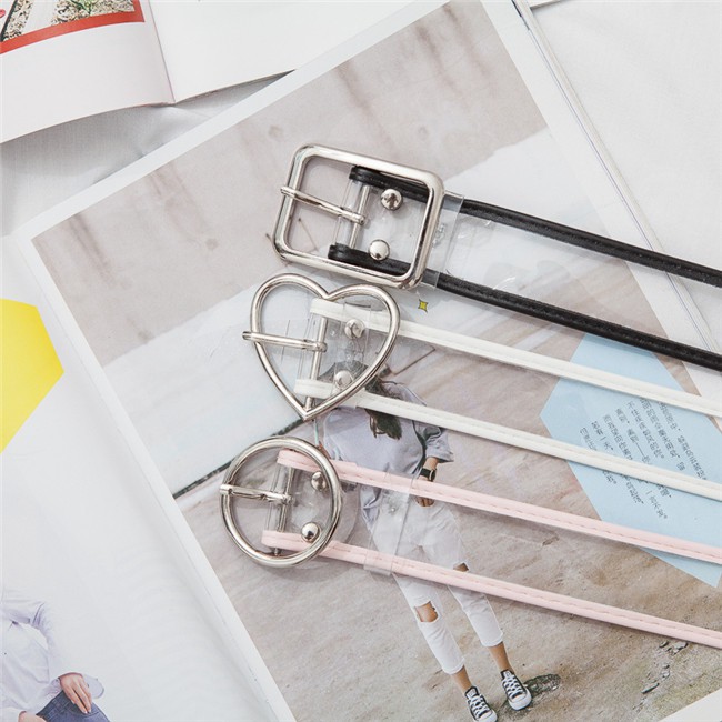 [Spot]Thắt Lưng Trong Suốt Thiết Kế Đơn Giản Dễ Phối Đồ Phong Cách Hàn Quốc