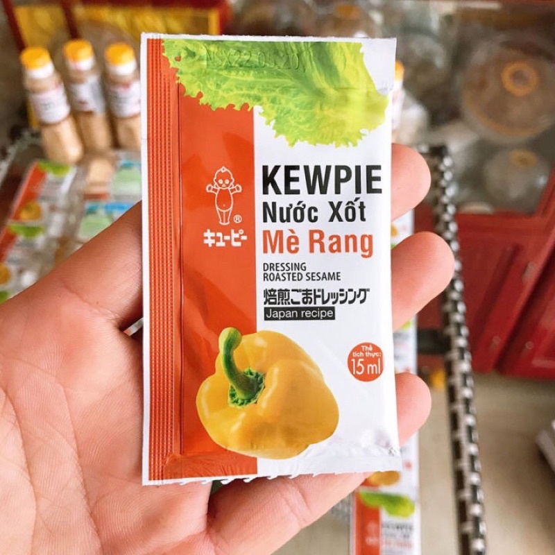 [HỎA TỐC SG] Nước xốt mè rang Kewpie ăn kèm rong nho trộn salad cực thơm ngon gói 15ml-50ml