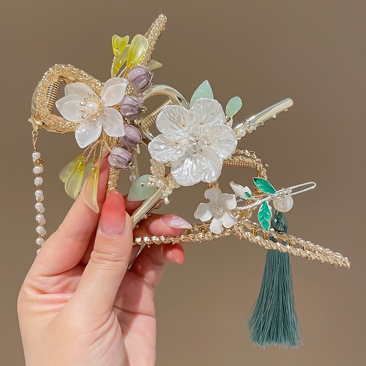 Kẹp Tóc Hình Hoa Đính Ngọc Trai Giả Thời Trang Nữ