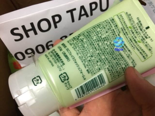 {Chính hãng - Có video} Sữa rửa mặt trà xanh Rohto Shirochasou Green Tea Foam 120g Nhật Bản