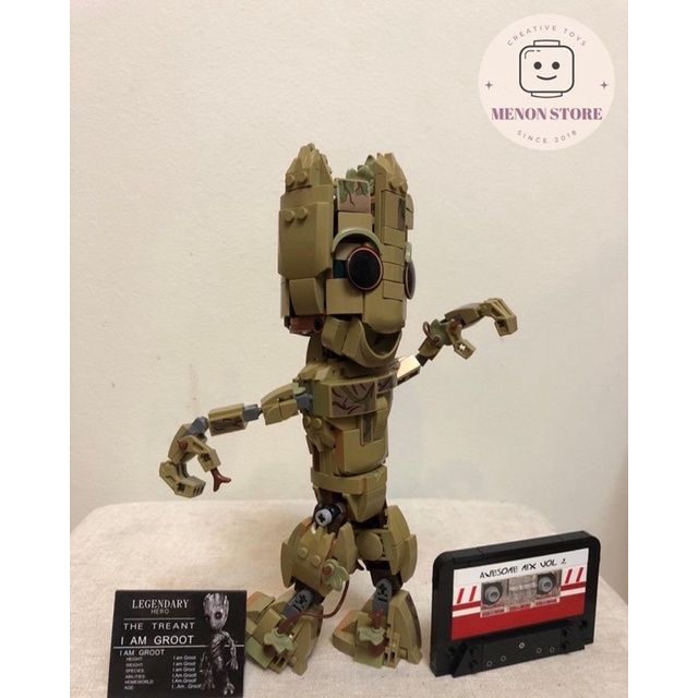 Đồ chơi lắp ráp 2014 76217 Mô hình Groot Siêu Anh Hùng Marvel