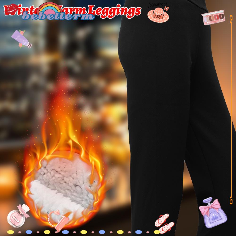 Quần legging lót nhung dày mềm mại lưng thun cao chống gió giữ ấm mùa đông thời trang dành cho nữ