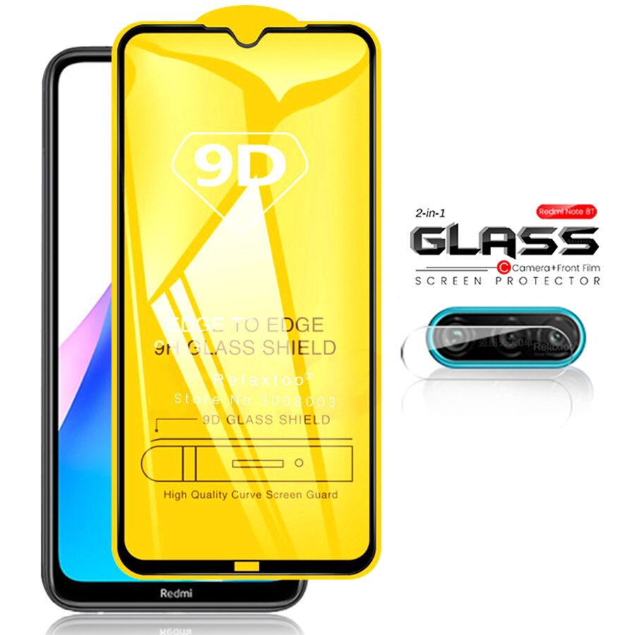 Kính Dán Cường Lực 9d Bảo Vệ Ống Kính Máy Ảnh Của Xiaomi Redmi Note 8t 8 T T8 Note8T