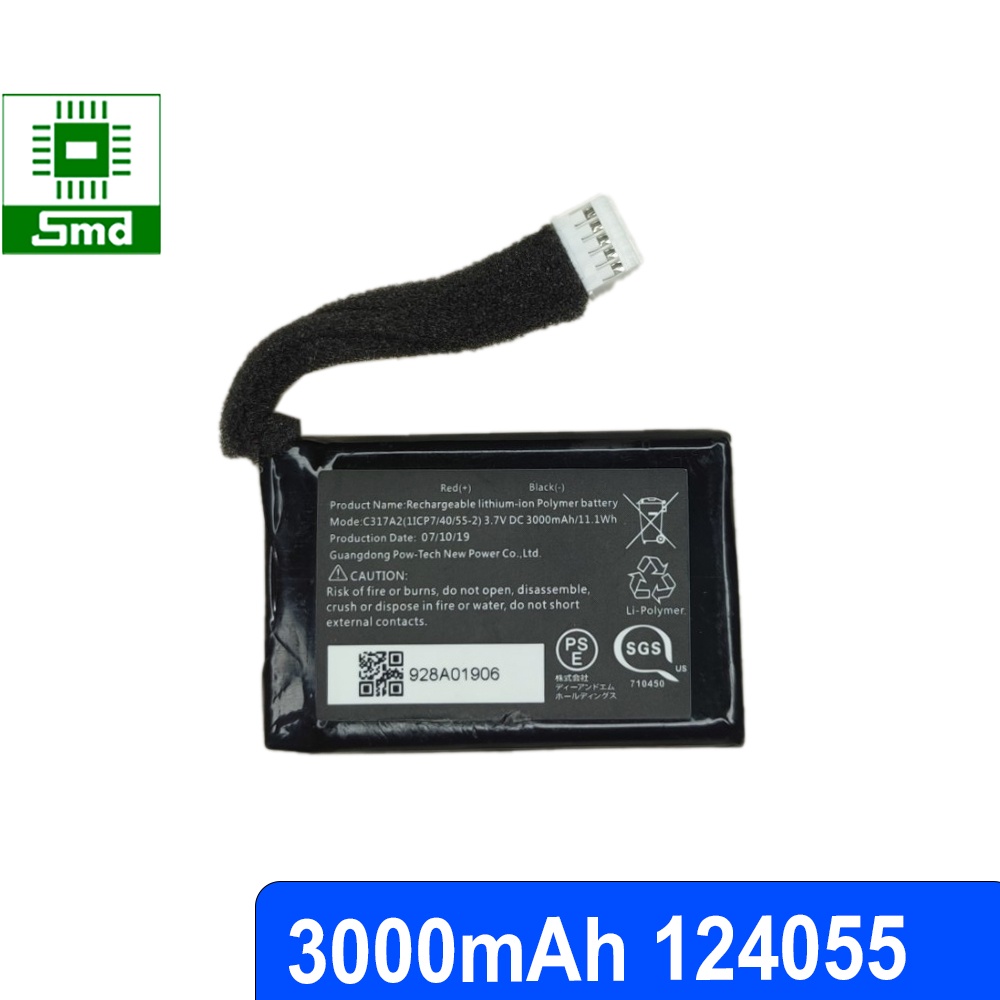 Pin lithium 124055 3000mAh 3.7V 2000mAh 2500mAh Pin Li-Po 3.7V 2100mAh Lithium Polyme lion PIN sạc đồ chơi