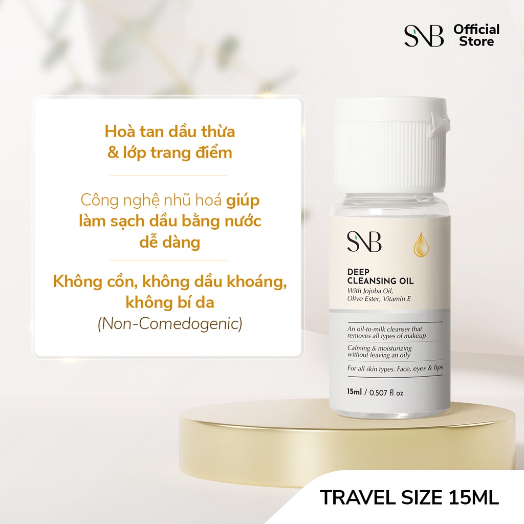 Dầu Tẩy Trang - SNB Deep Cleasing Oil 15ml