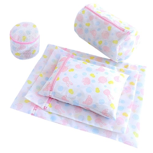 Combo Set 5 Túi Giặt Vải Không Dệt Polyester Gồm Nhiều Kích Thước Giúp Bảo Vệ Quần Áo Hạn Chế Tình Trạng Xù Lông Rút Sợi