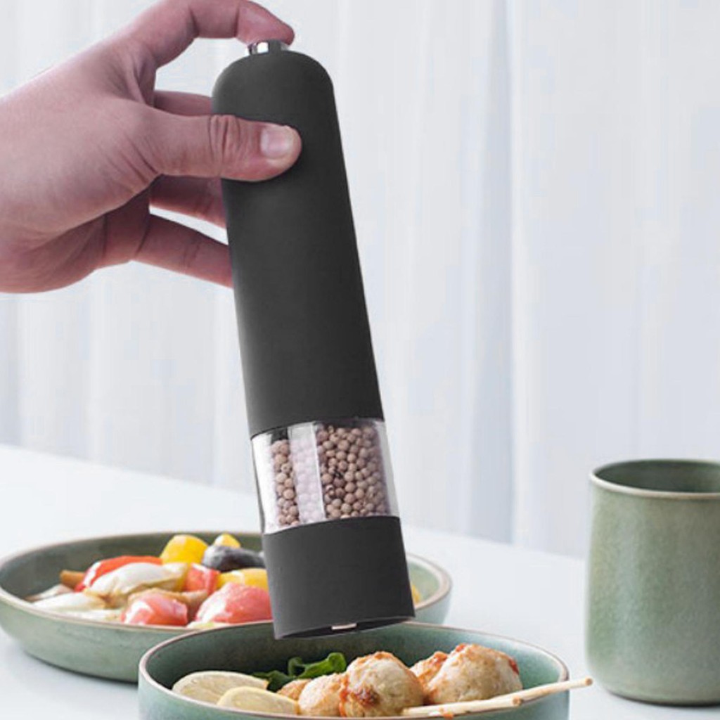 Máy Xay Tiêu / Muối Điện Tử Mạ Điện Tiện Dụng Cho Nhà Bếp