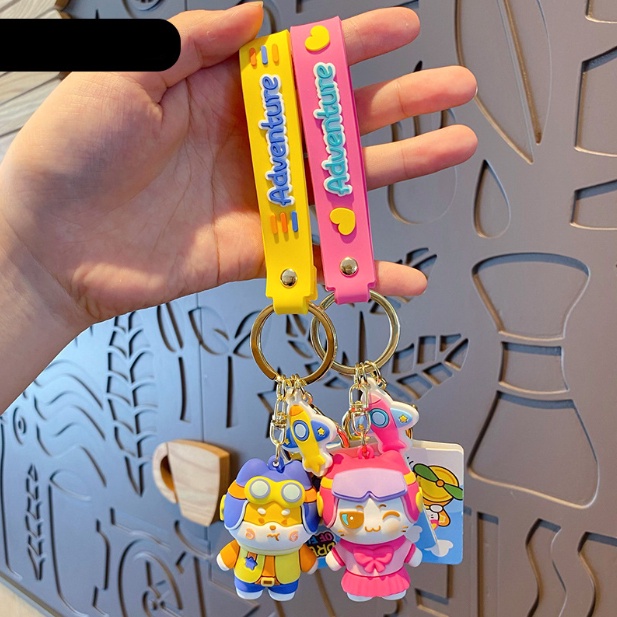 Móc Khóa Cao Cấp Hình Siba Cute phụ kiện Túi Xách dễ thương -Minkey