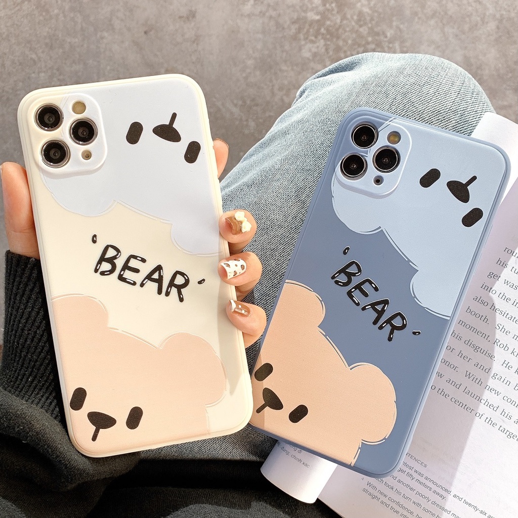 Ốp Lưng Silicon Màu Bảo Vệ Camera BEAR - E093