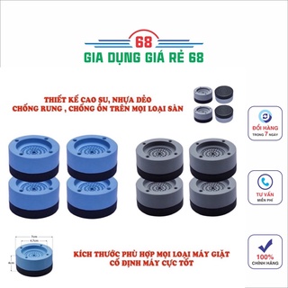 Sét 4 Đế máy giặt chống rung silicol