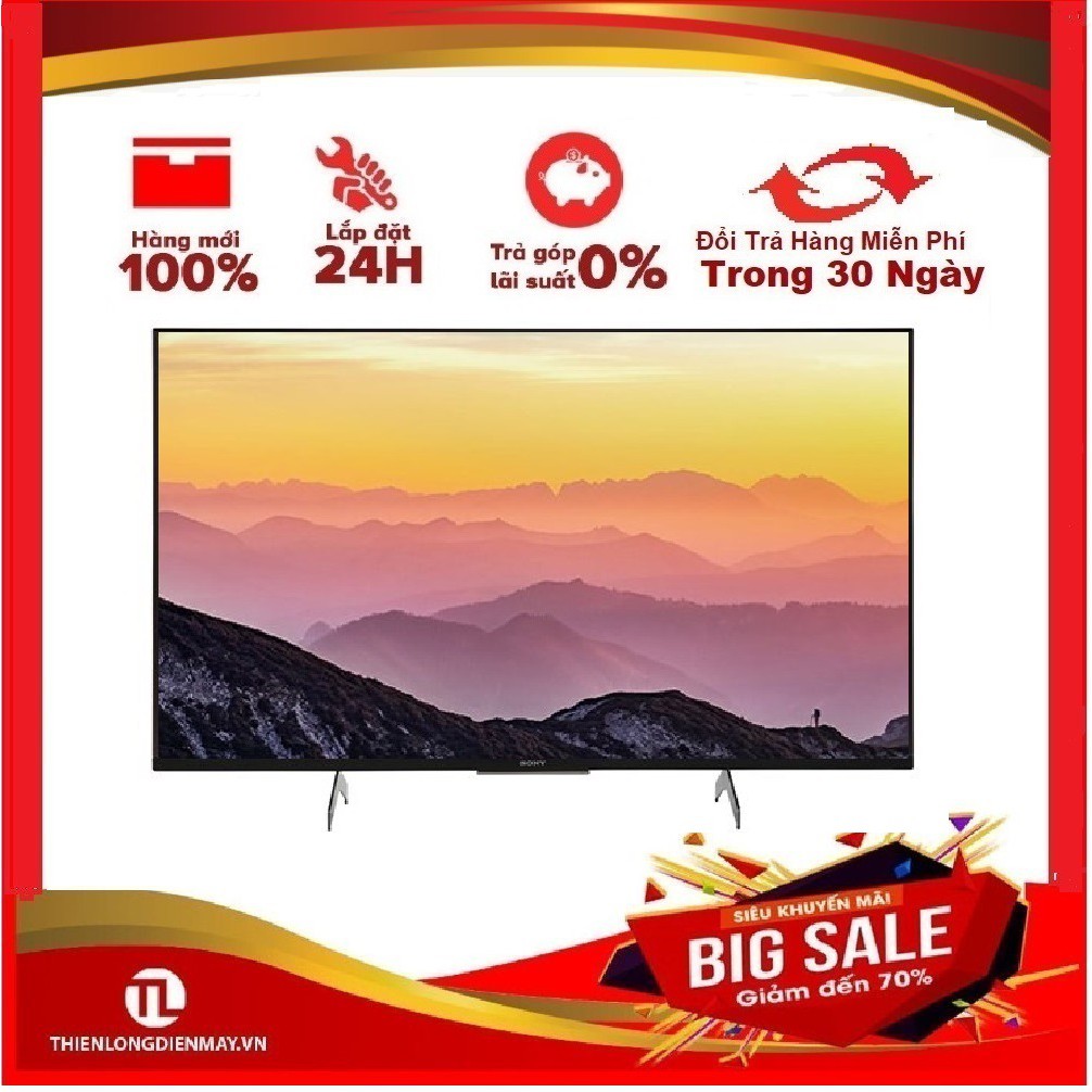 Android Tivi Sony 4K 43 inch KD-43X8500H độ phân giải Ultra HD 4K