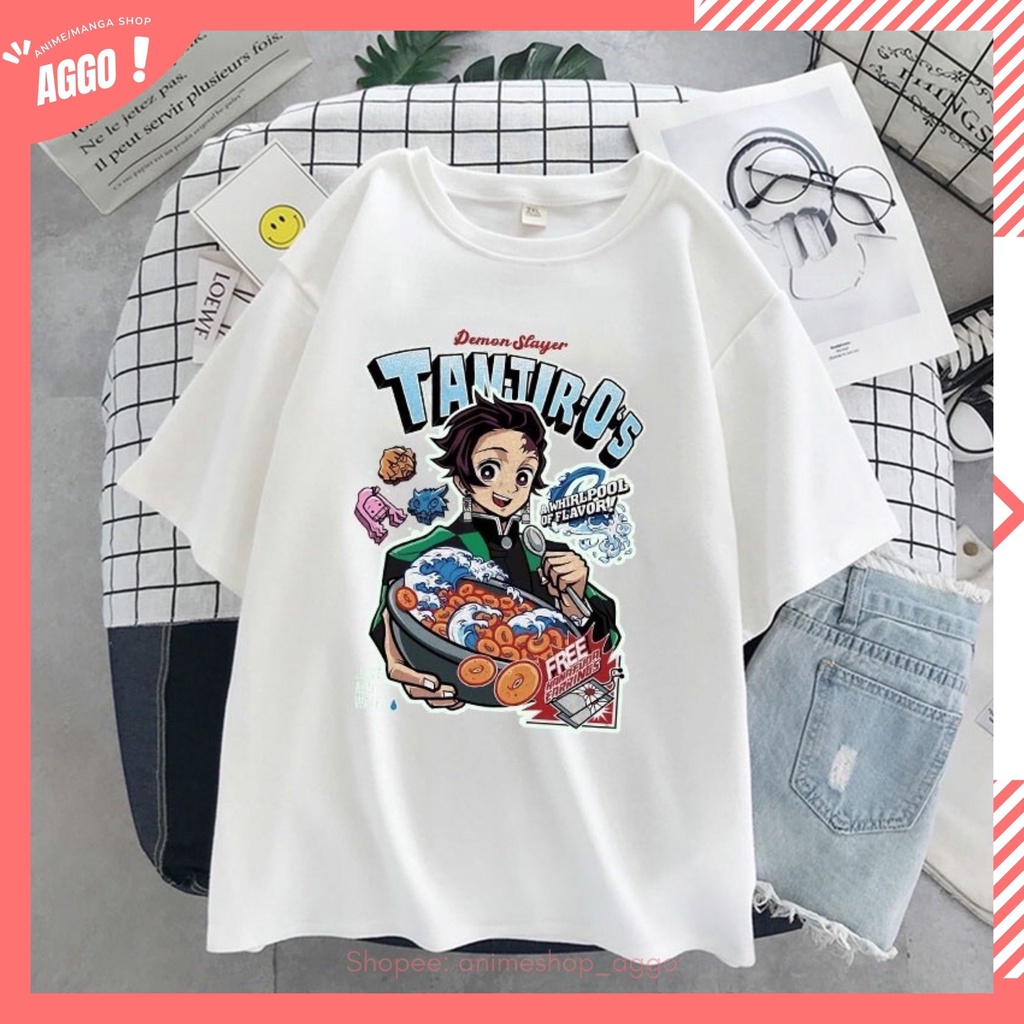 Áo Thun Tay Lửng Anime Attack On Titan, Demon Slayer Kimetsu no Yaiba , Dr. Stone Nam Nữ Đủ Size Cực HOT