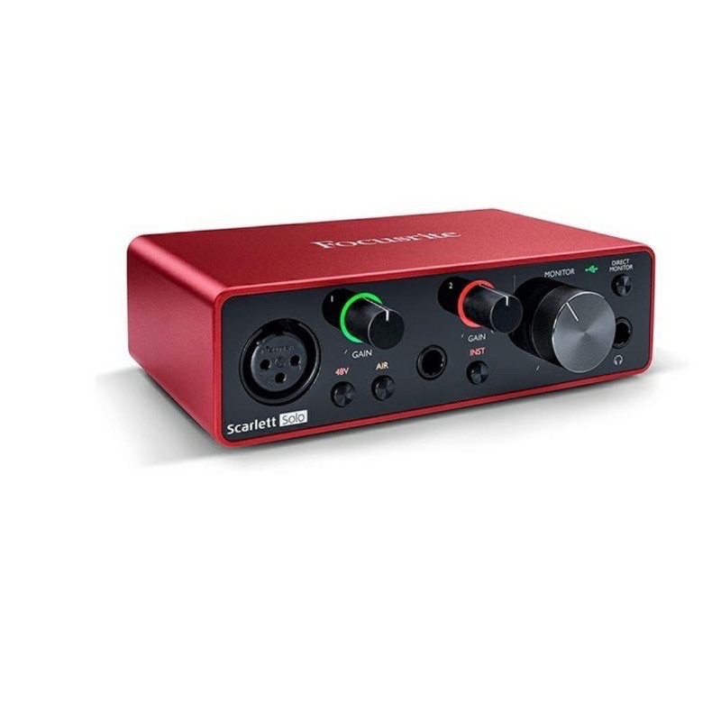 Focusrite Scarlett Solo Gen 3 ⚡FREESHIP⚡ Sound Card Âm Thanh - Focus USB Audio SoundCard (3rd - Gen3)
