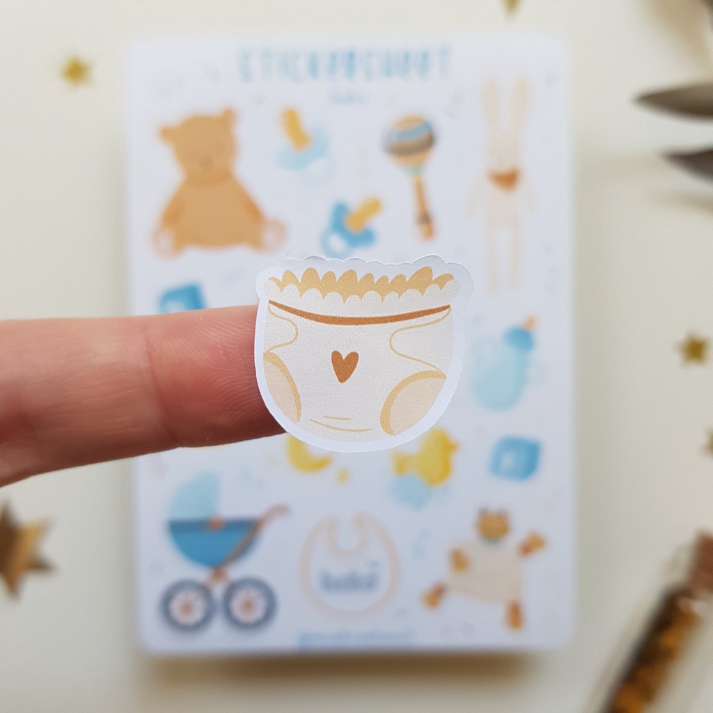 Sticker Sheet Chủ Đề: Baby - Chuyên dán sổ | Bullet Journal Stickers, Daily Sticker, Sticker Thời Tiết