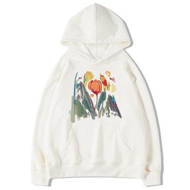 Áo Hoodie Tay Dài Dáng Rộng Thời Trang retro Mỹ