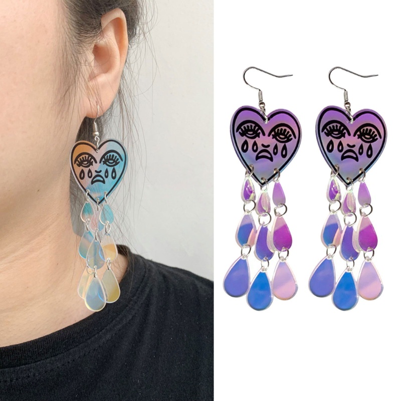 Đôi Khuyên Tai Dài Hình Giọt Nước Thời Trang Cho Nữ