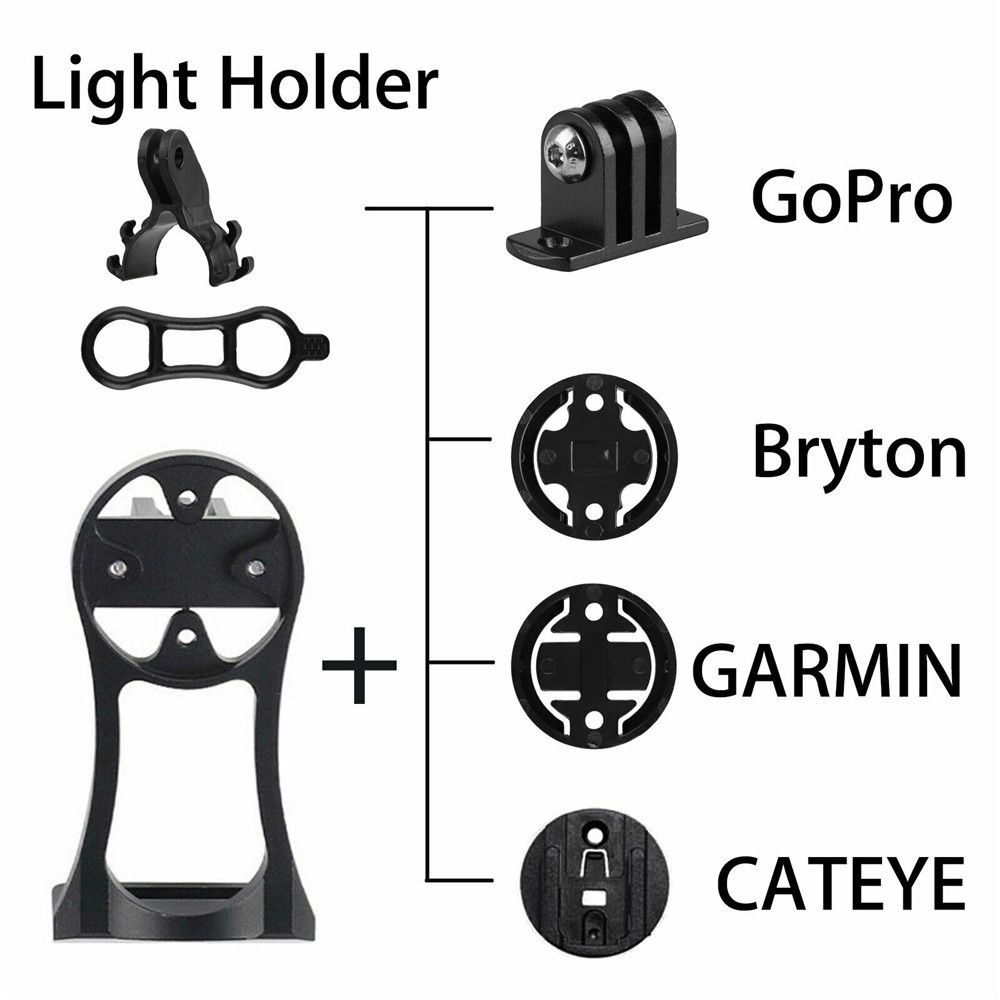 Giá đỡ gắn máy tính GPS bằng hợp kim nhôm cho xe đạp leo núi Garmin Bryton Cateye GoPro