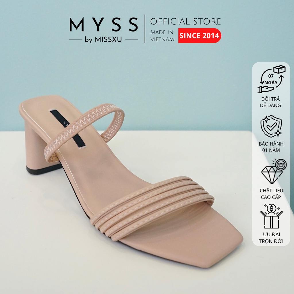 Giày sandal nữ dây nhuyễn bản ngang 5 cm thời trang MYSS  - SD97