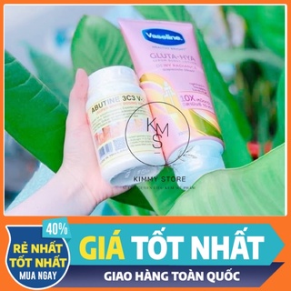combo Vaseline gluta hya + kem abutine 3c3