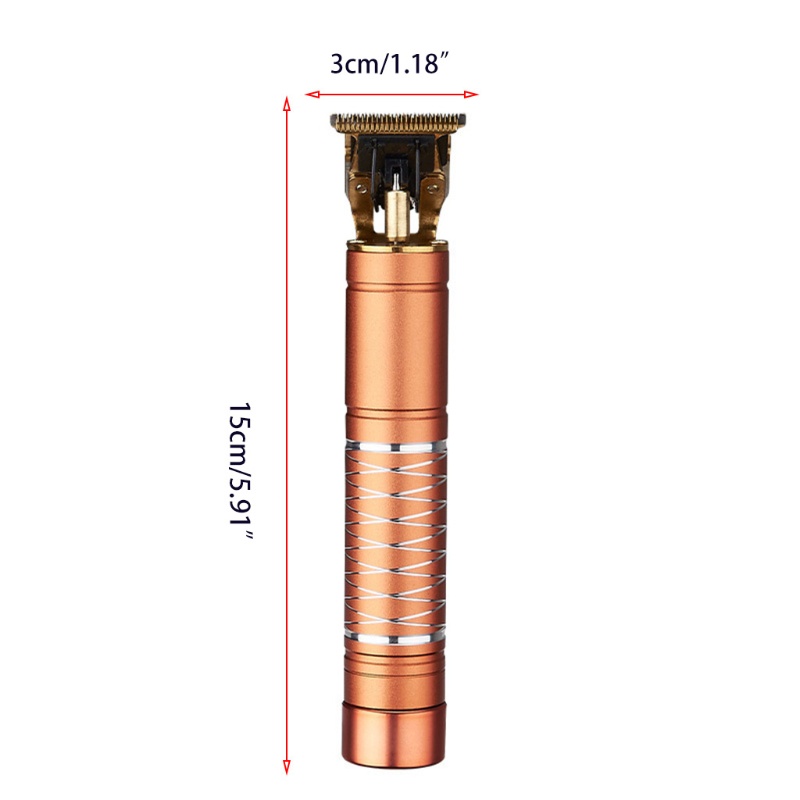 Tông Đơ Cắt Tóc Lưỡi Chữ T Có Thể Sạc Lại Bằng Cổng USB Cho Nam