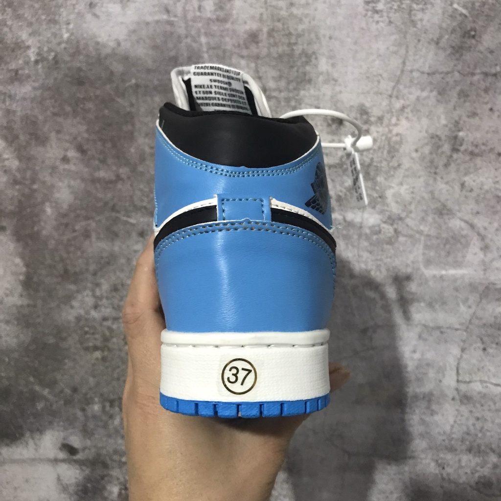 Giày JD1 high JORDAN 1 xanh dương cổ cao thể thao sneaker Hot trend nam nữ