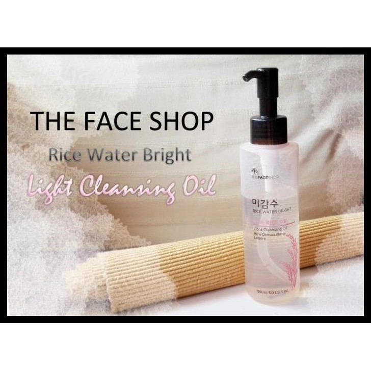 (hàng Mới Về) Dầu Tẩy Trang The Face Shop 150ml Chiết Xuất Gạo Làm Sáng Da