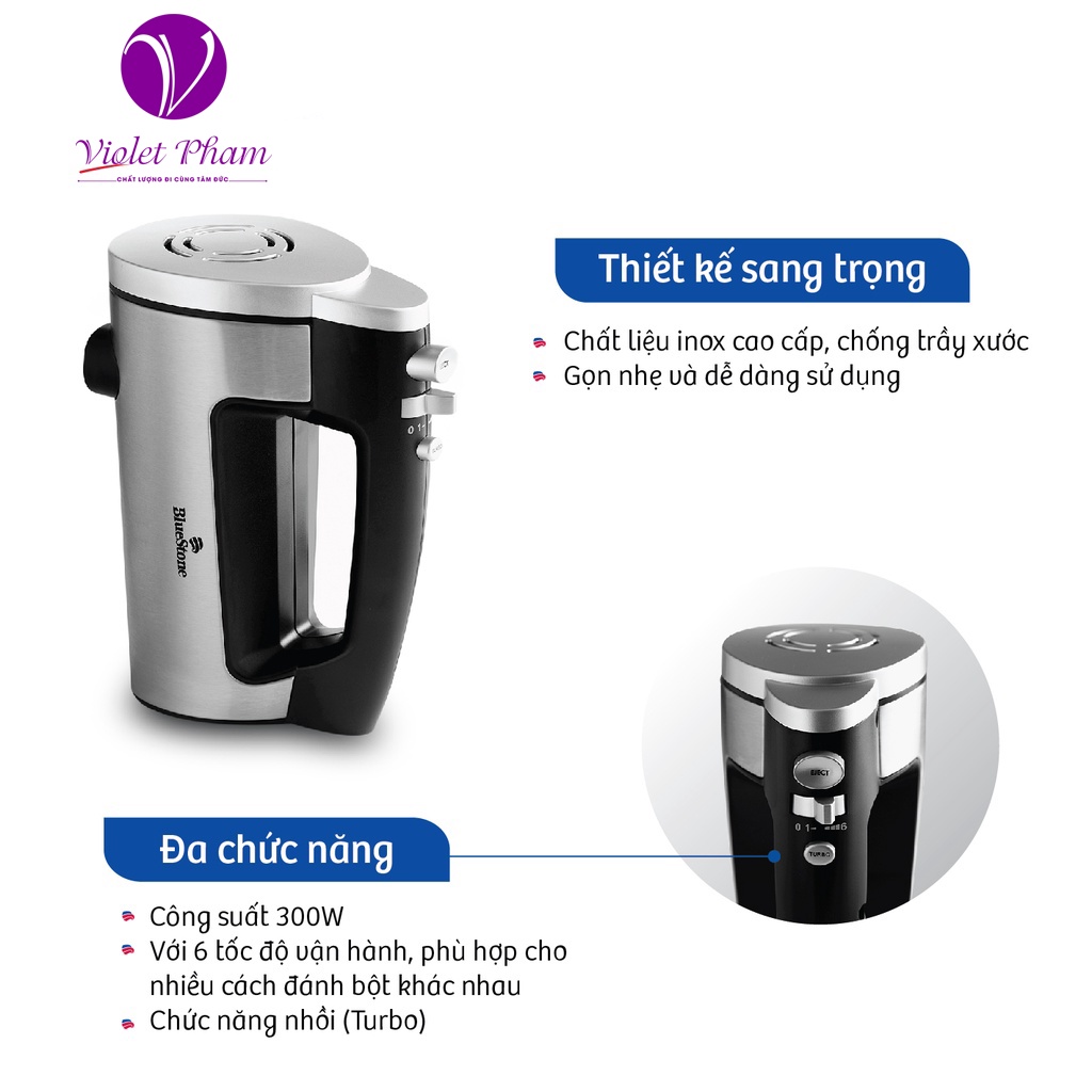 Máy đánh trứng BlueStone HMB-6333S Violetpham